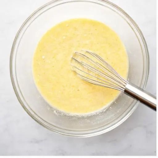 Step 1: Whisking together the wet ingredients