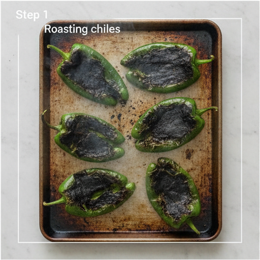 hatch green chili cornbread casserole - step 1