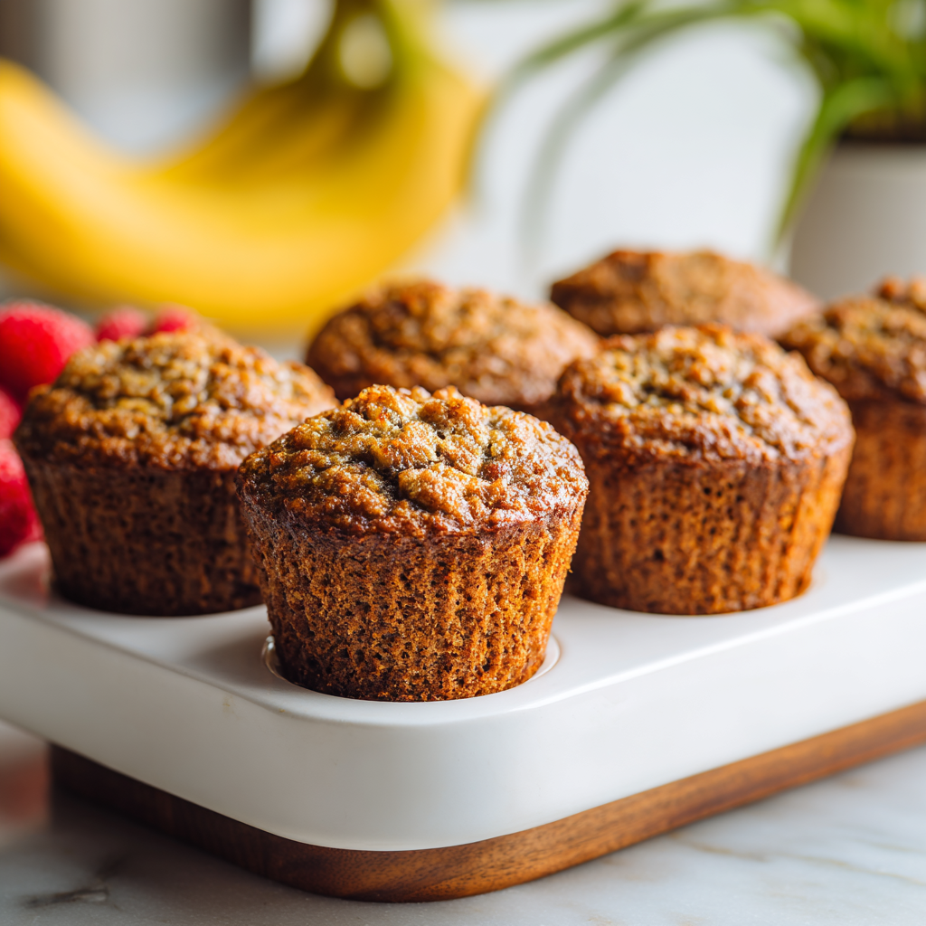 healthy banana muffins - final presentation