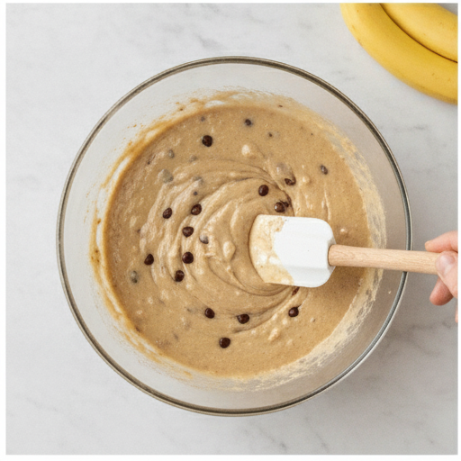 healthy banana muffins - step 3