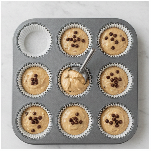 healthy banana muffins - step 4