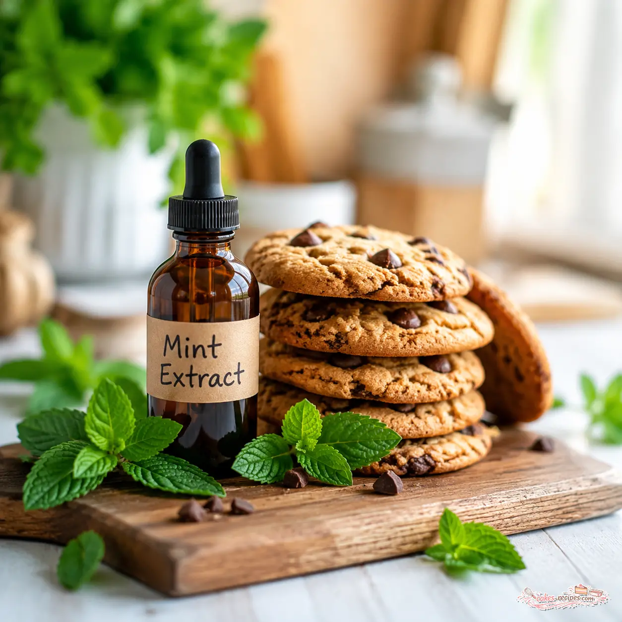 homemade mint extract - final presentation