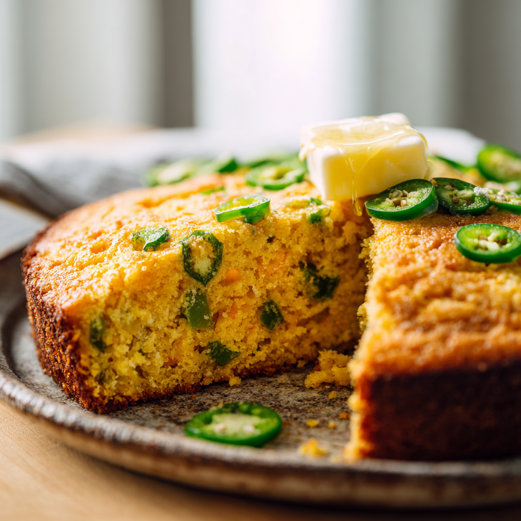 jalapeno cornbread - final presentation
