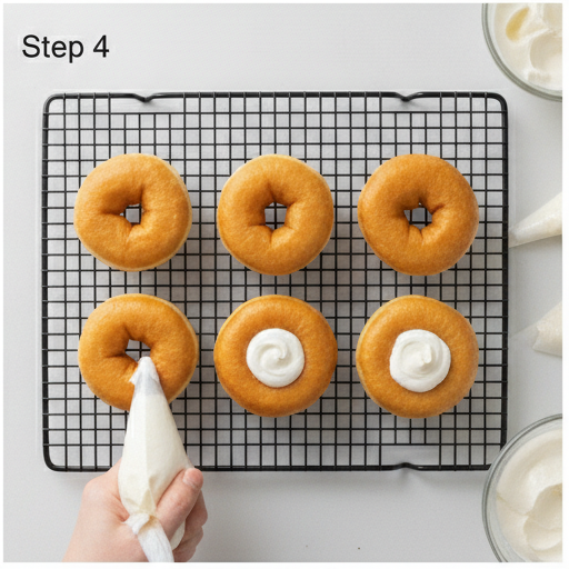 korean milk cream donuts - step 4