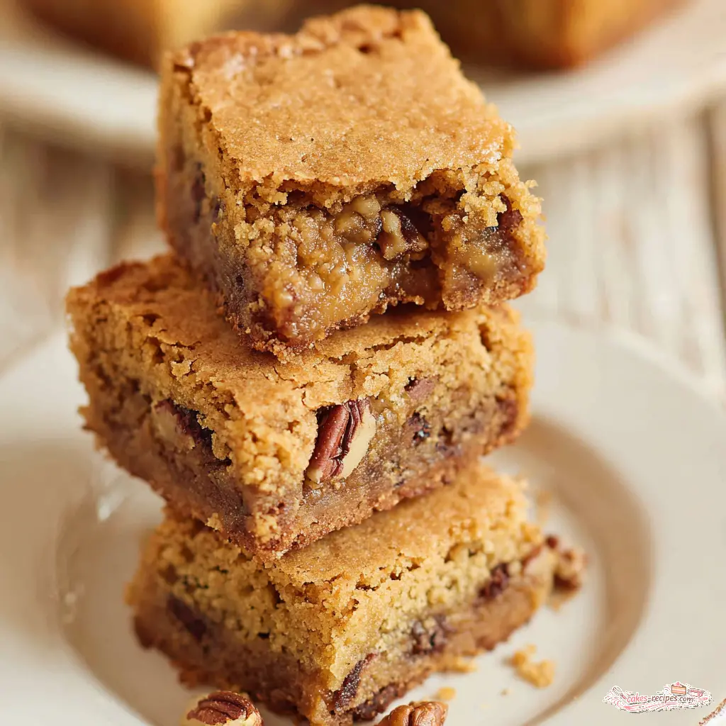 maple pecan blondies