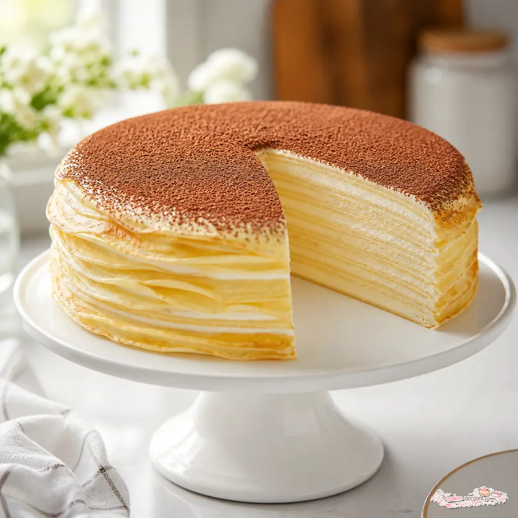 mille crepe cake - final presentation