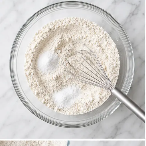 Step 1: Whisking dry ingredients together
