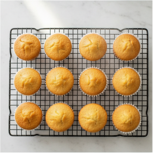 Filling passionfruit cupcakes with curd and piping buttercream