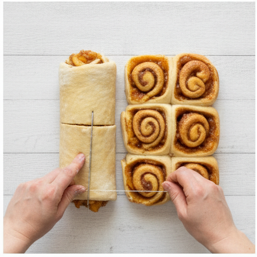 peach cobbler cinnamon rolls - step 3