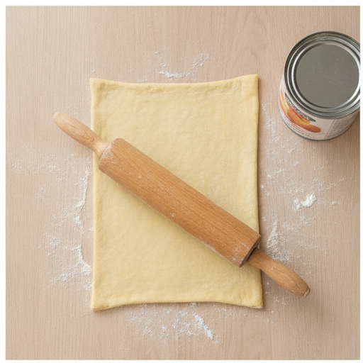 peach pie cruffins - step 1