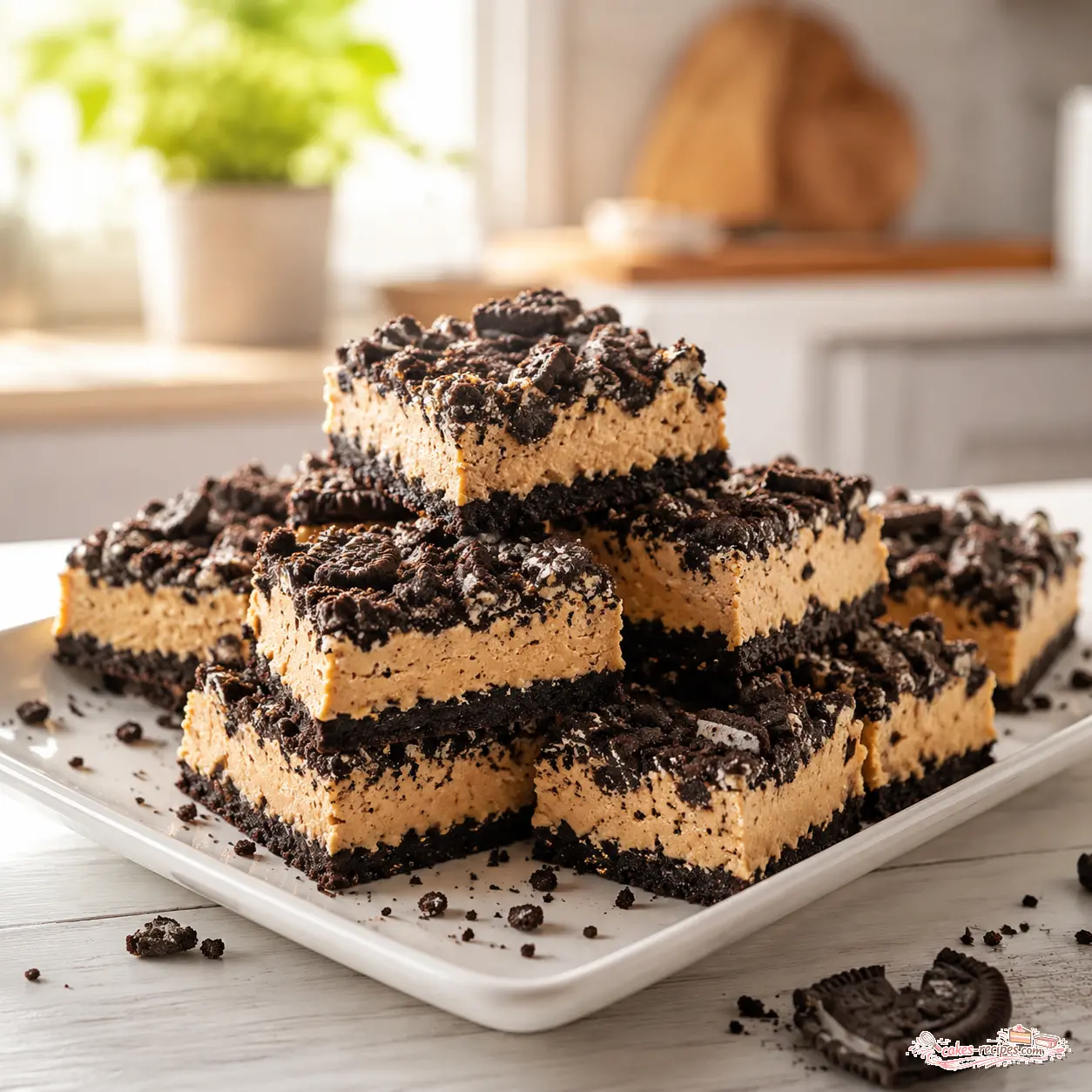 peanut butter oreo bars - final presentation
