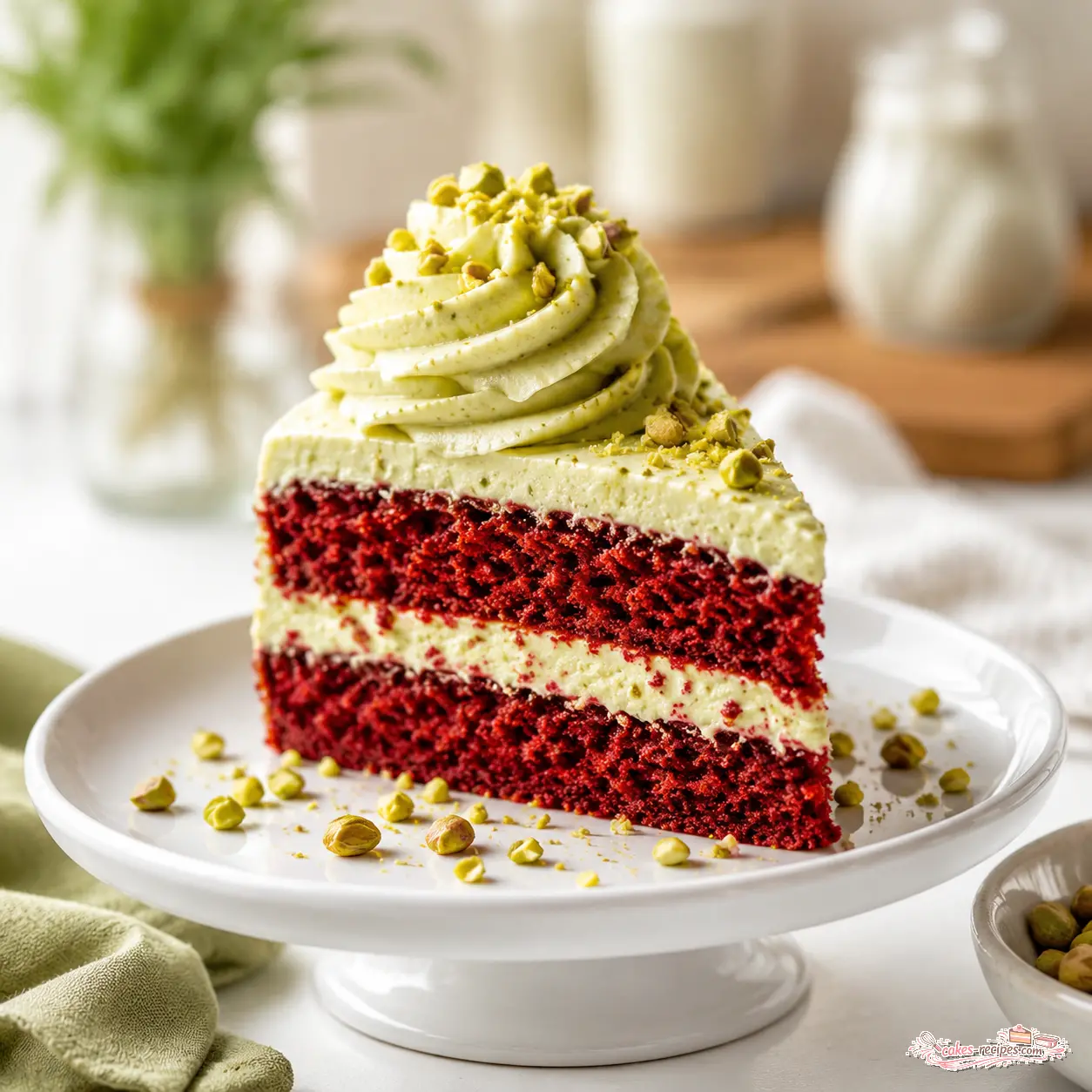 pistachio mascarpone frosting - final presentation