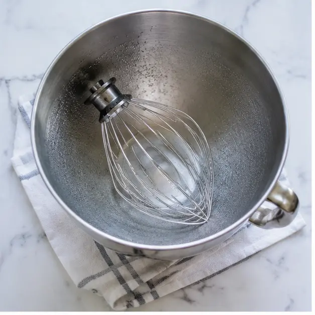 Step 1: Chill the bowl and whisk