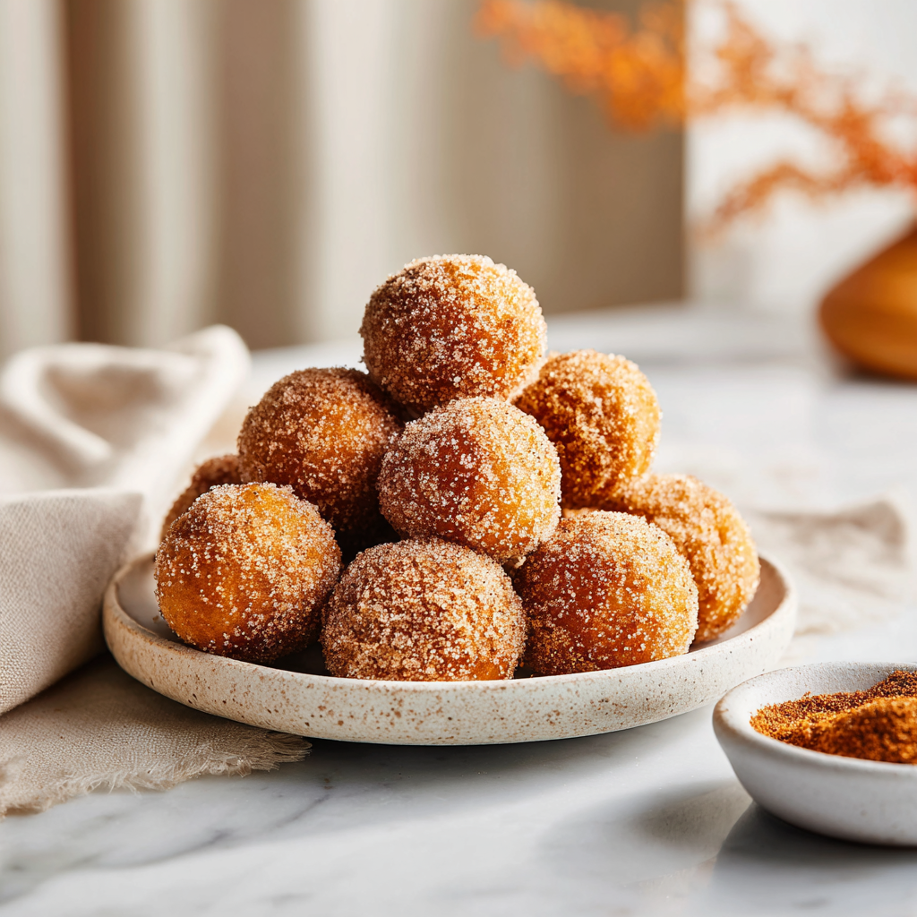 pumpkin donut holes - final presentation