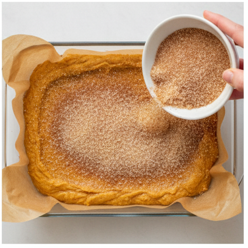 pumpkin snickerdoodle bars - step 4