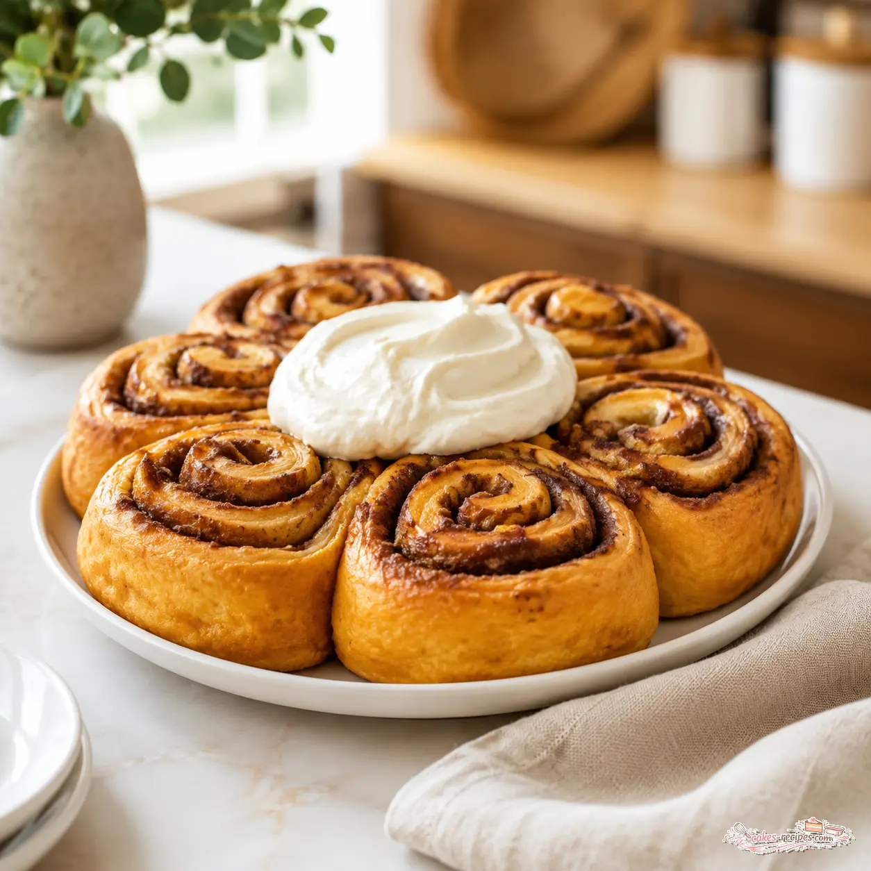 pumpkin cinnamon rolls - final presentation