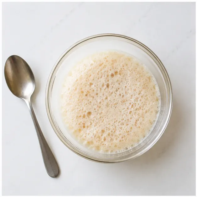 Step 1: Proofing the yeast mixture