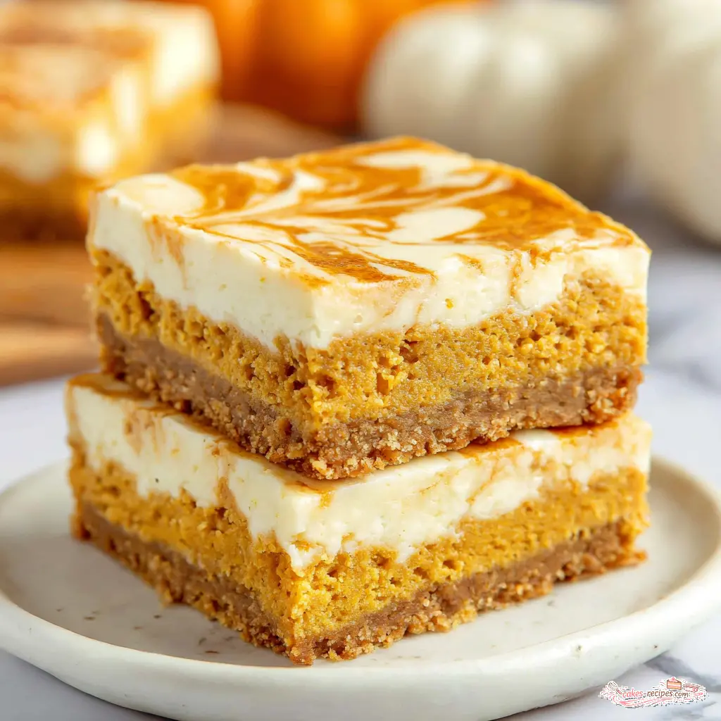 pumpkin cream cheese blondies