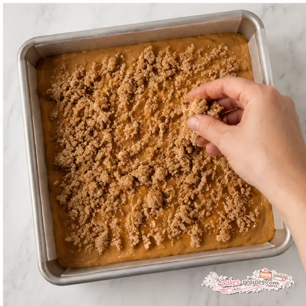 Step 4: Assemble and top with streusel