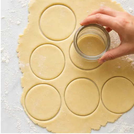 Step 2: Cutting dough circles