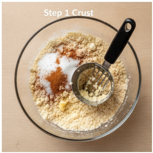 rhubarb cream cheese bars - step 1