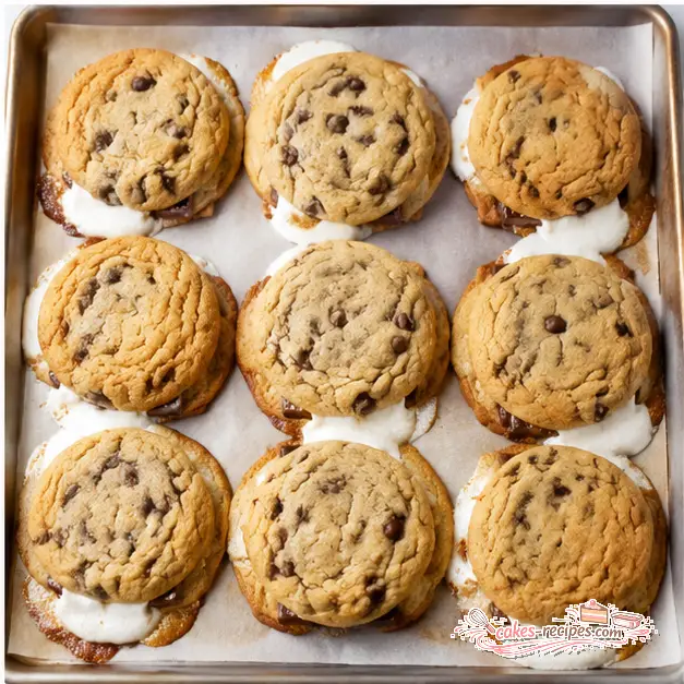 Step 4: Baked cookies with puffed marshmallows