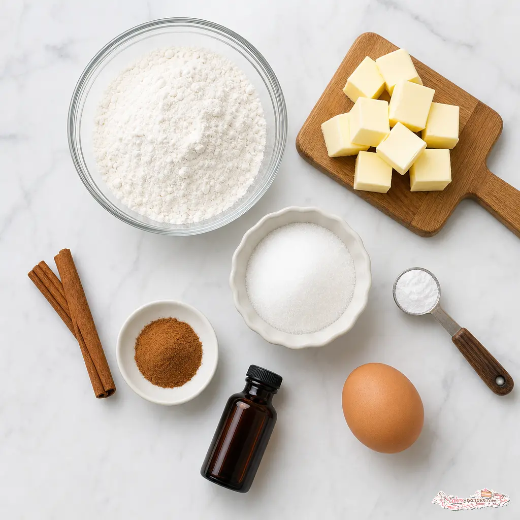 snickerdoodle bars - main ingredients