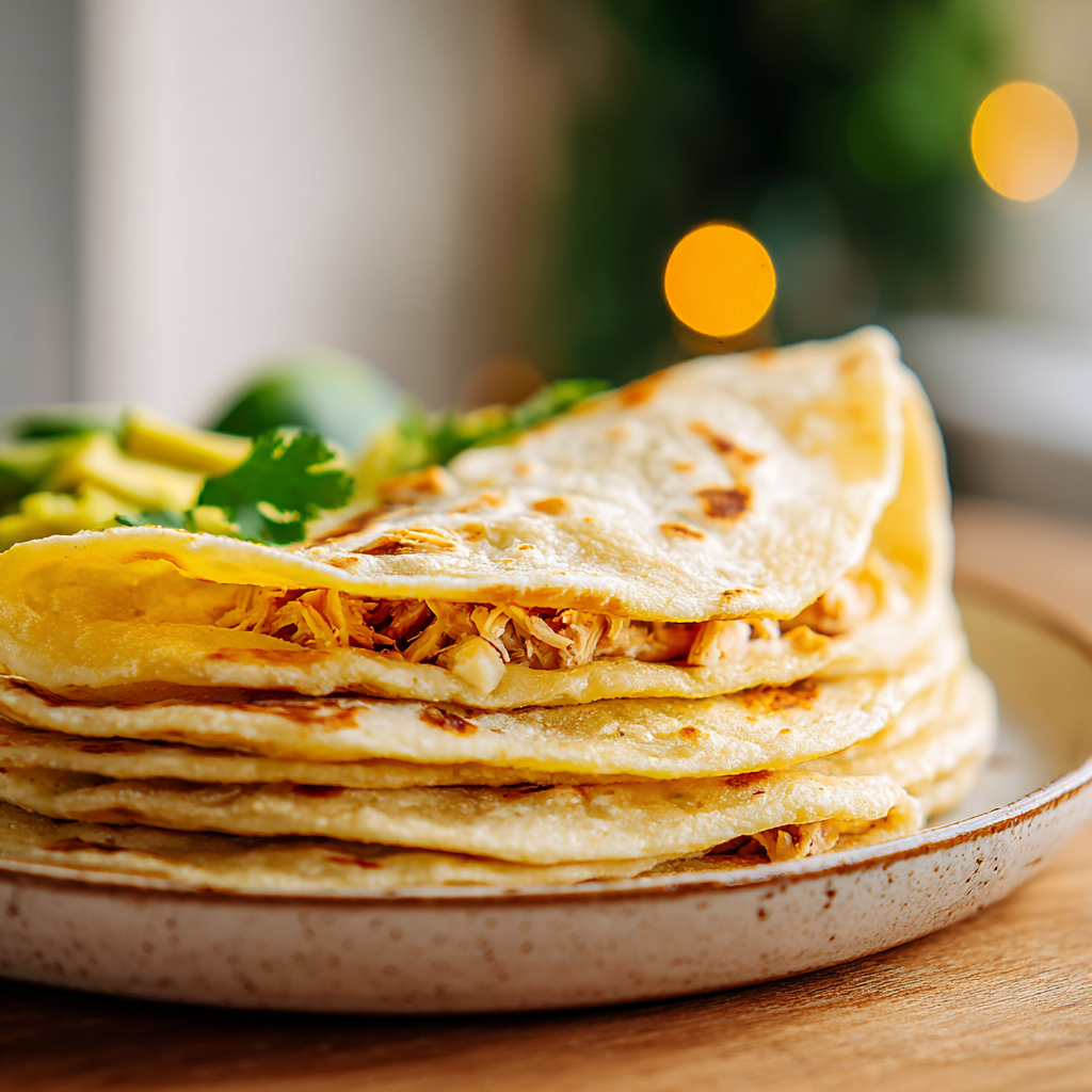 sourdough flour tortillas - final presentation