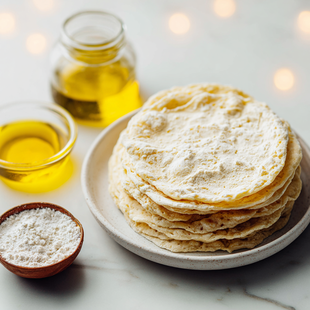 sourdough flour tortillas - main ingredients