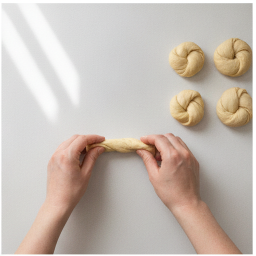 sourdough garlic knots - step 2