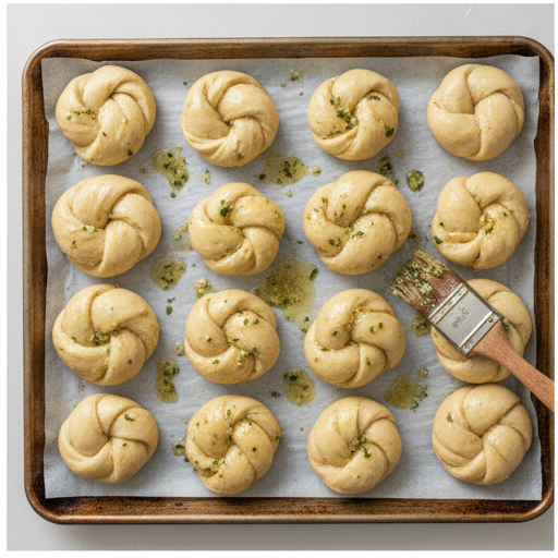 sourdough garlic knots - step 3