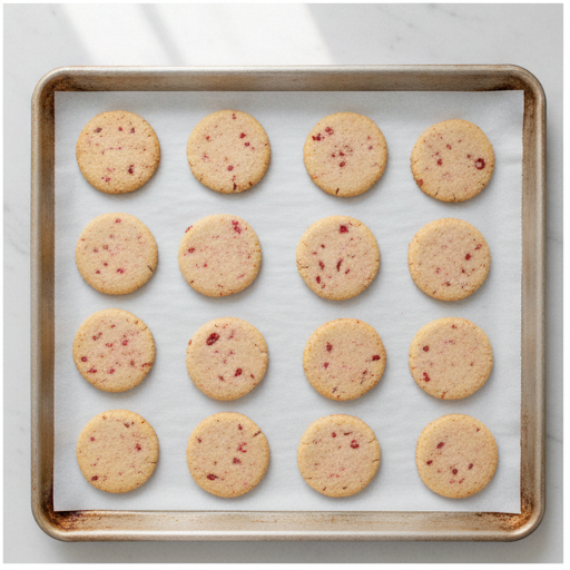 strawberry shortbread cookies - step 4