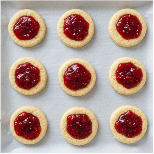 strawberry thumbprint cookie recipe - step 4