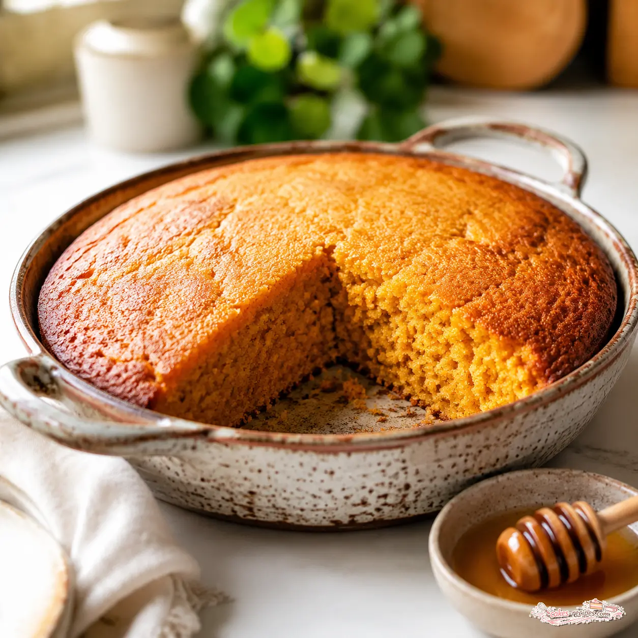 sweet potato cornbread - final presentation