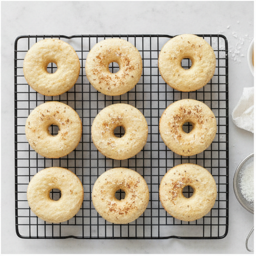 toasted coconut donuts - step 4