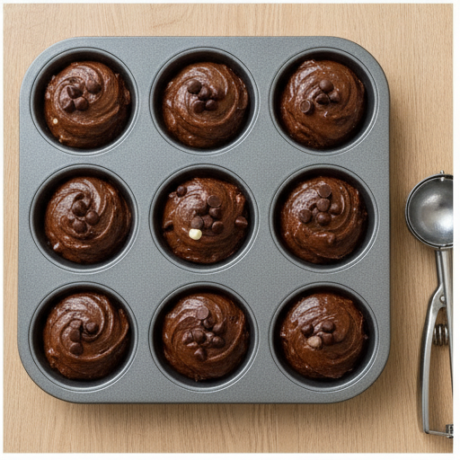 triple chocolate zucchini muffins - step 4