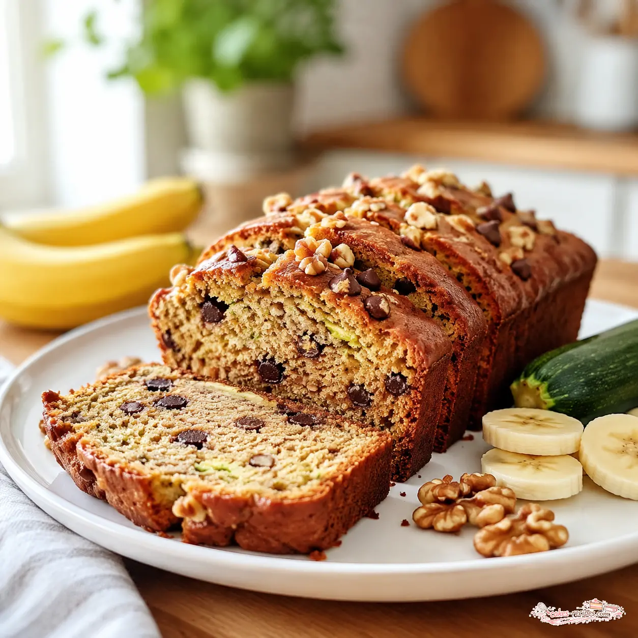 zucchini banana bread - final presentation