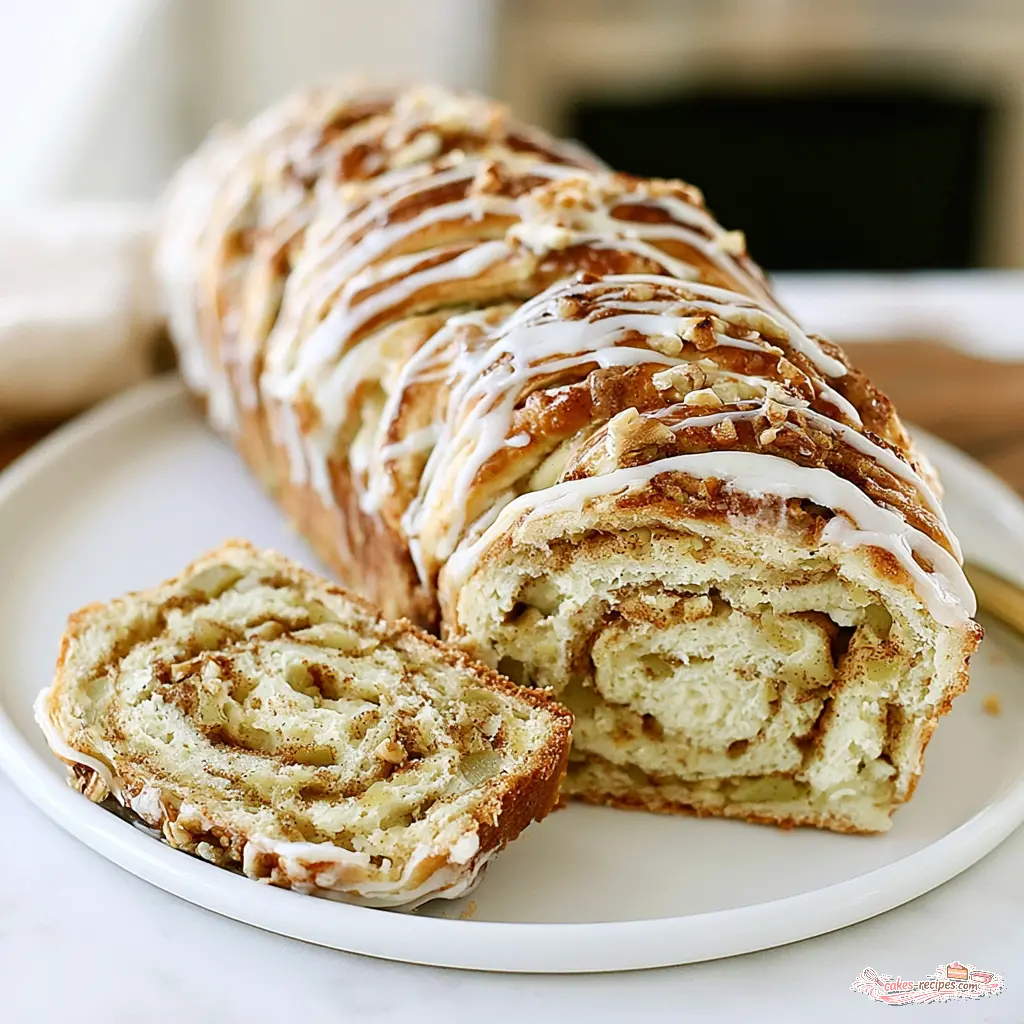 apple cinnamon ricotta bread - final presentation