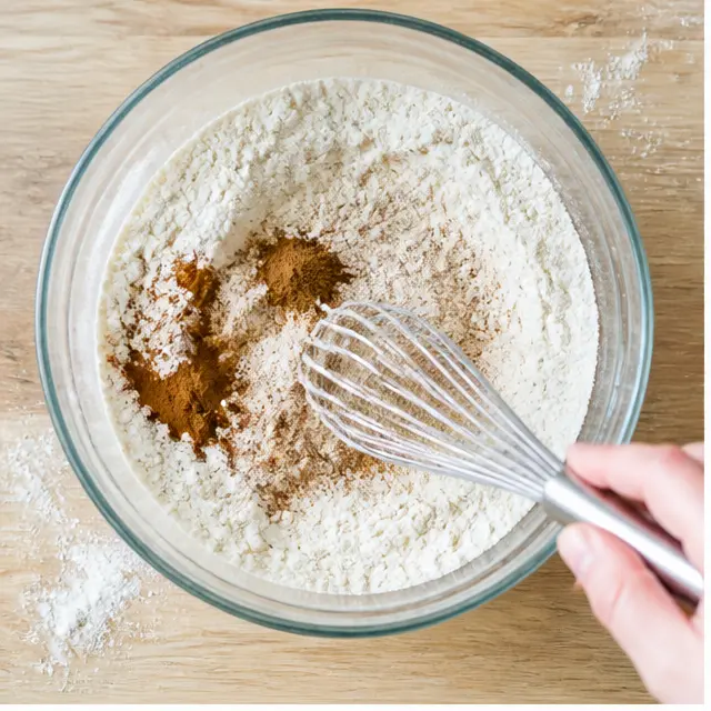 Whisk the dry ingredients together