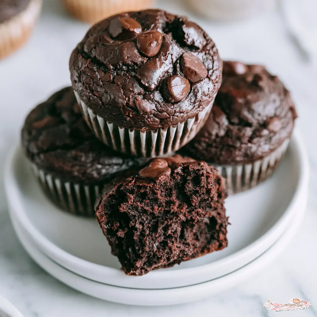 black bean brownie muffins - final presentation