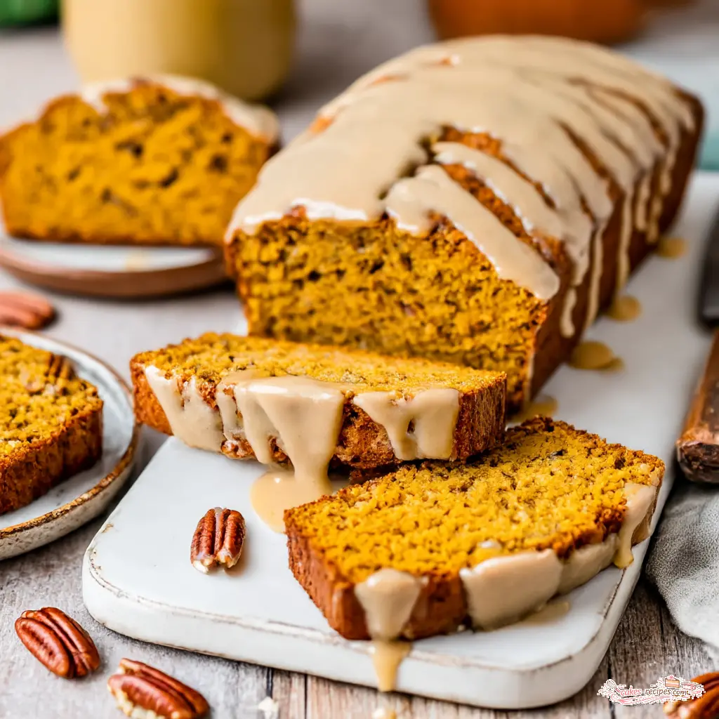 brown butter pumpkin bread - final presentation