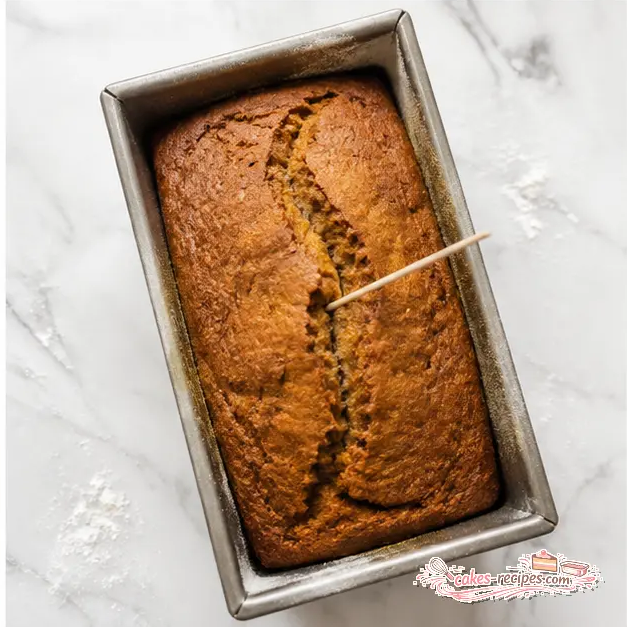 Step 4: Testing the baked loaf with a toothpick
