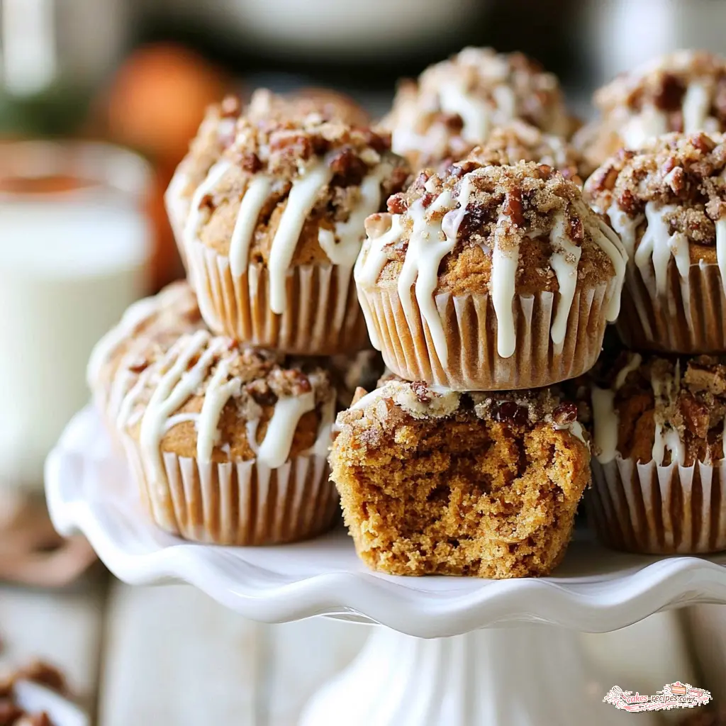 brown butter pumpkin muffins - final presentation