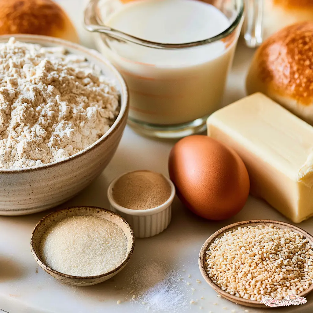 burger buns - main ingredients