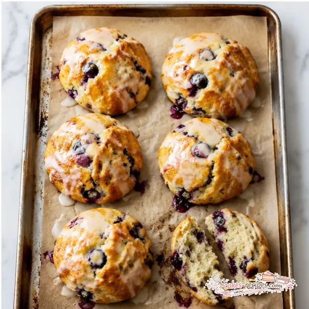 Bake until golden and top with glaze