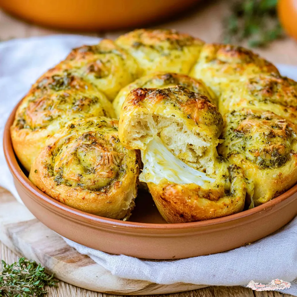 cheesy herb sourdough rolls - final presentation