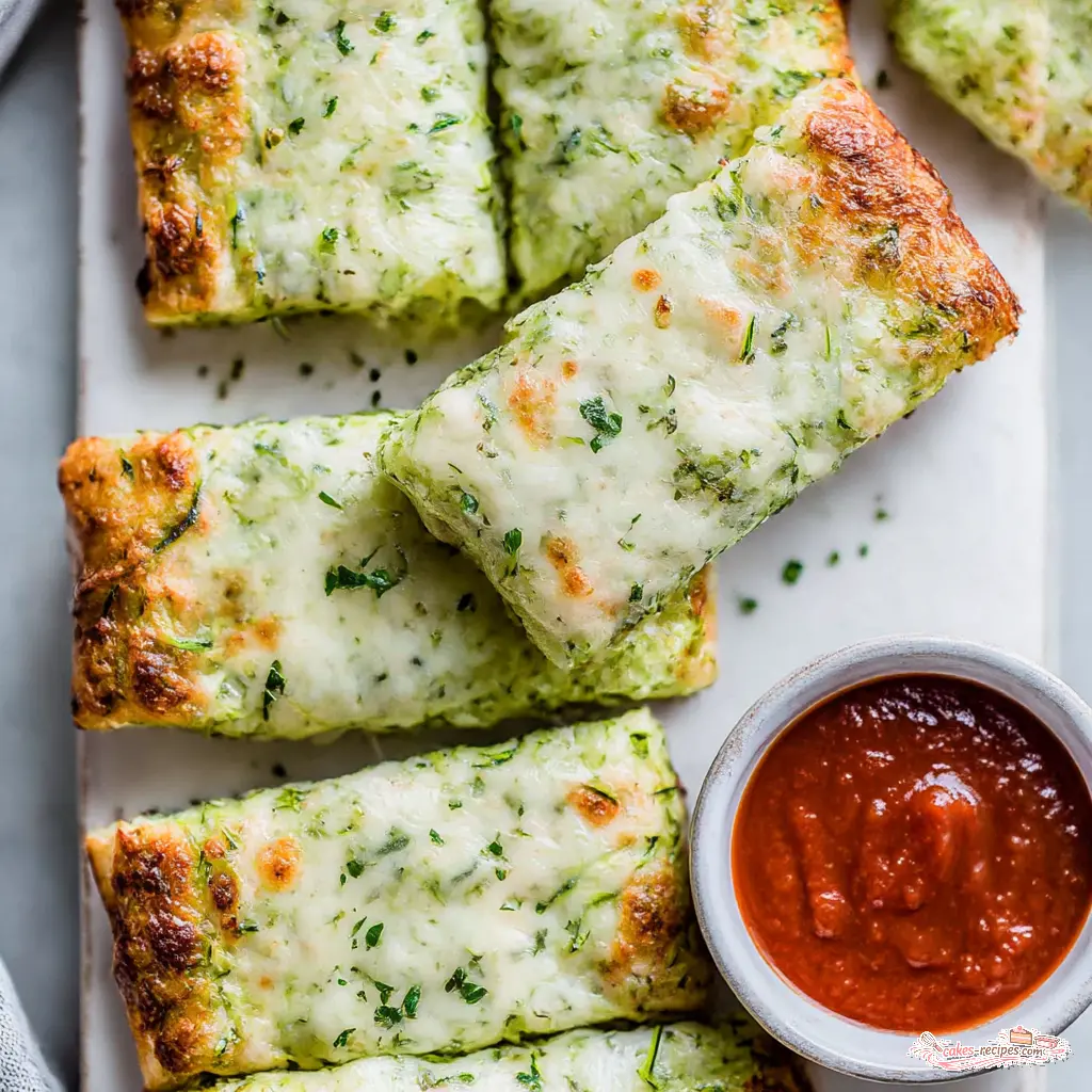 cheesy zucchini breadsticks