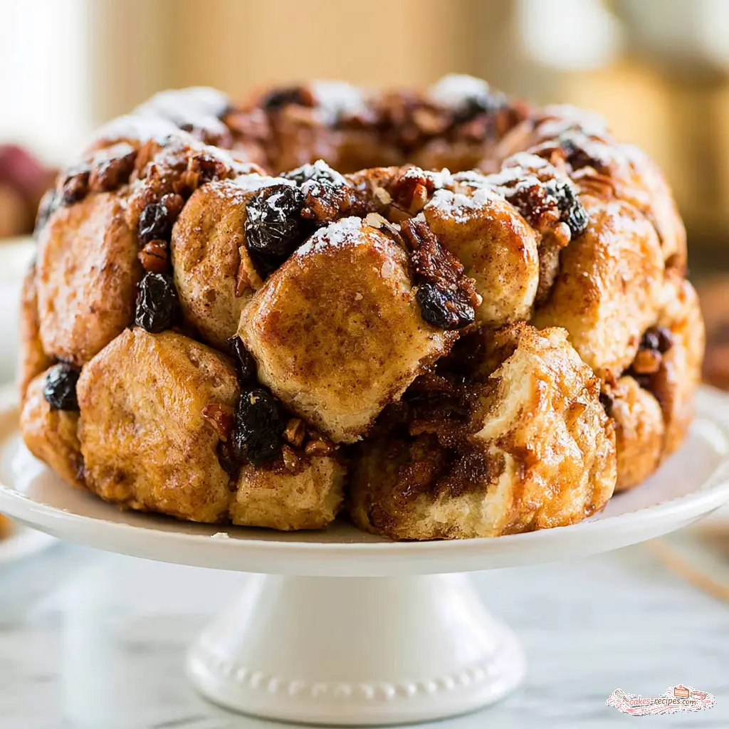 cinnamon raisin monkey bread - final presentation
