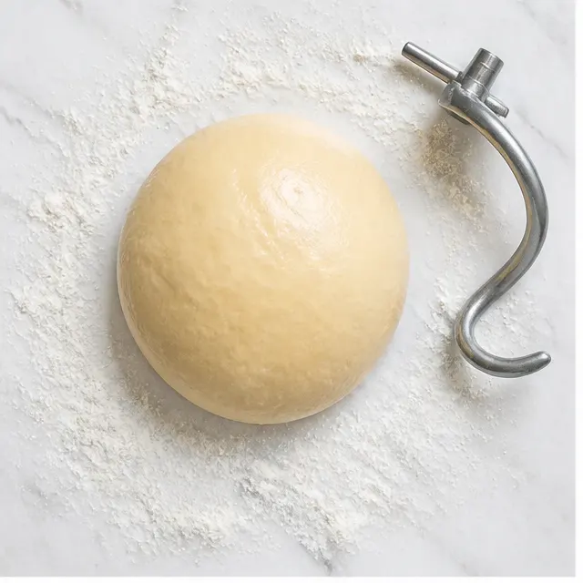 Step 1: Knead the sweet dough until smooth and shiny