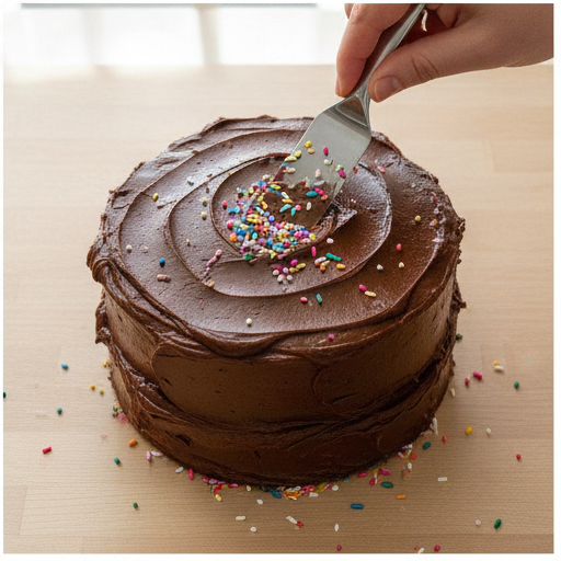 classic birthday cake - step 4